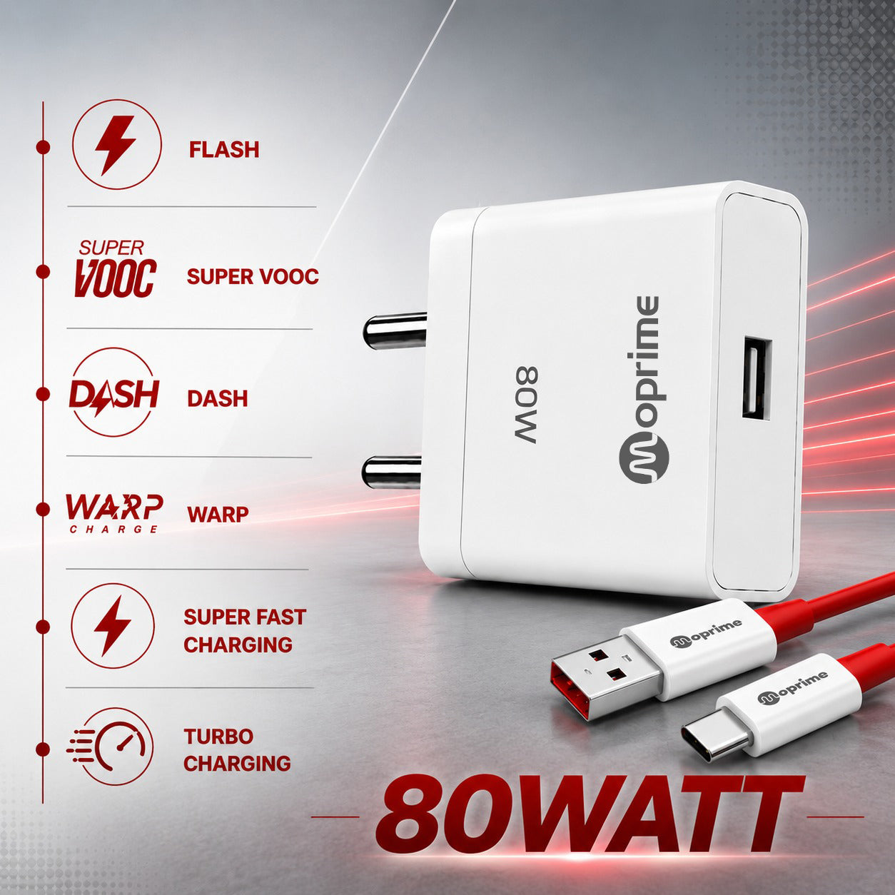 Moprime 80W Flash Charger