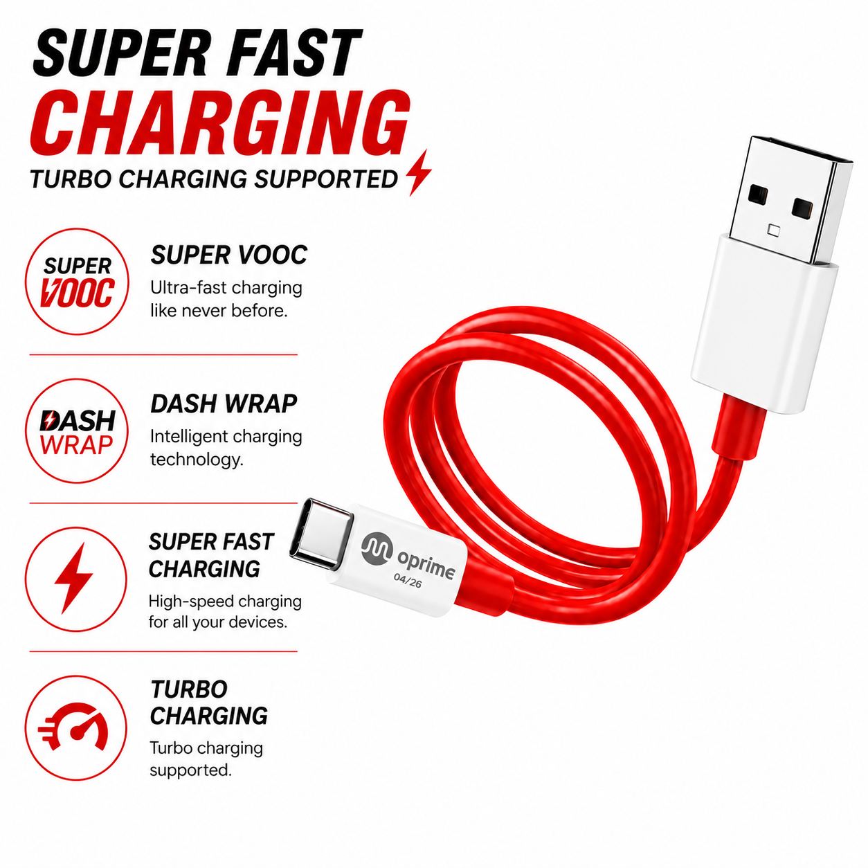 FAST CHARGING Cable 120W