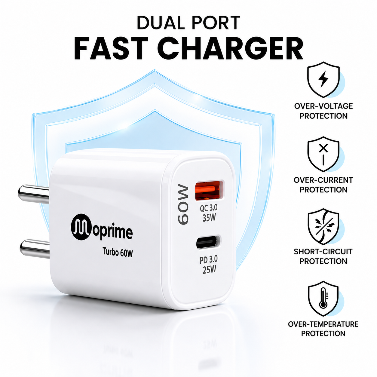 Turbo 60 Watt with USB to C-Type Cable