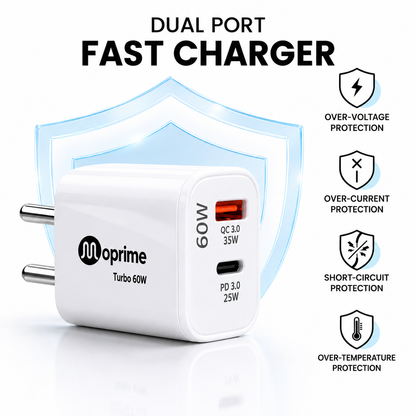 Turbo 60 Watt with USB to C-Type Cable