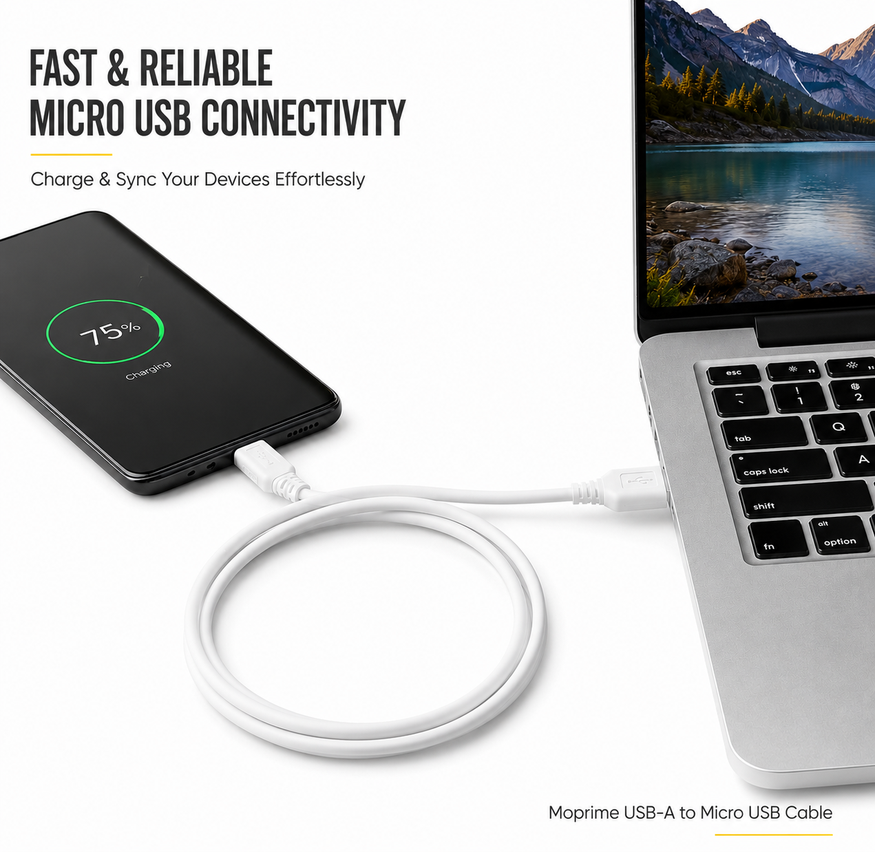 Moprime USB Data Cable Micro