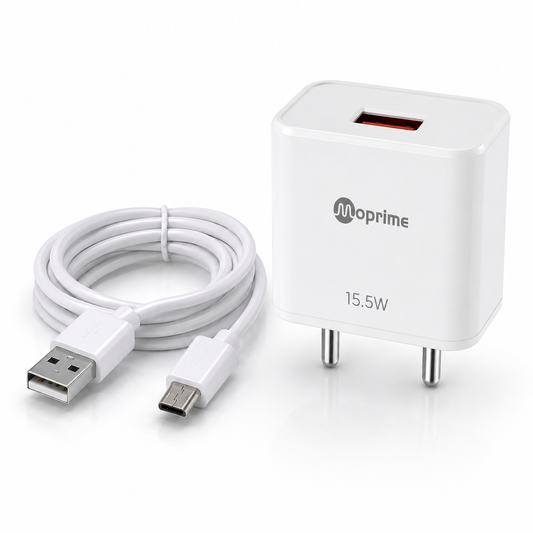Moprime Travel Adapter 15.5 Watt USB to C-Type